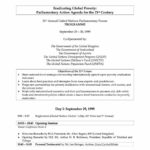 Agenda: Eradicating Global Poverty: Parliamentary Action Agenda for the 21st Century