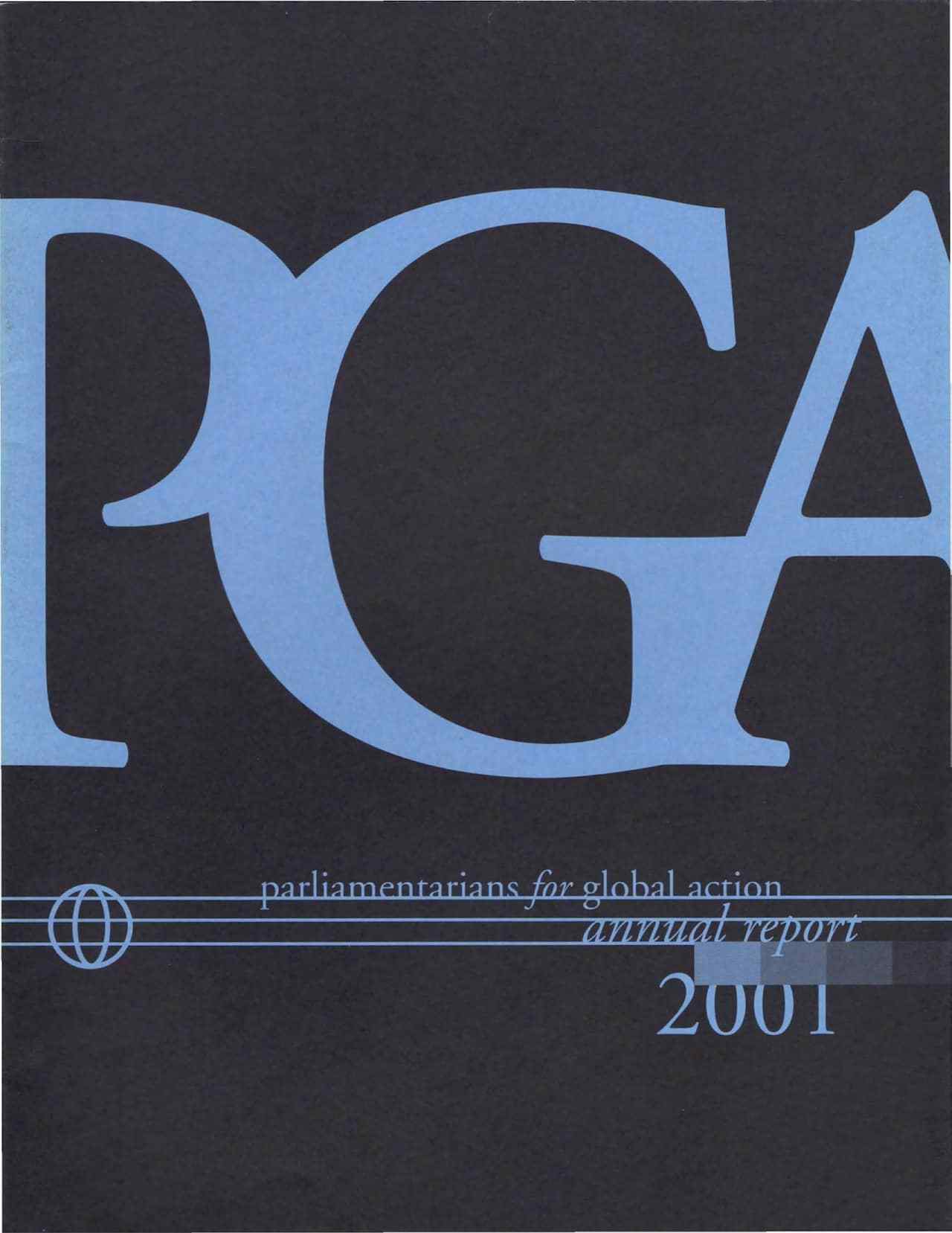 Parliamentarians for Global Action Annual Report (2001)