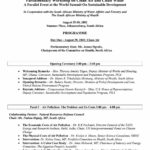 Agenda: Parliamentary Workshop on Clean Air and Clean Water (Aug. 2002)