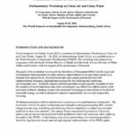Parliamentary Workshop on Clean Air and Clean Water (Aug. 2002)
