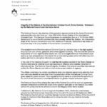 Integrity of the Statute of the International Criminal Court (Rome Statute). Statement by the National Council and the Swiss Senat