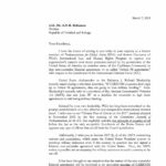 Letter of Sen. Anthony Johnson (Jamaica) to H.E. Mr. A.N.R. Robinson (Trinidad and Tobago) (Mar. 2003)