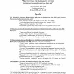 Agenda: Strategy Meeting on Protecting the Integrity of the International Criminal Court (Apr. 2003)