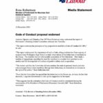 Code of Conduct proposal endorsed (Dec. 2003)