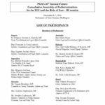 List of Participants: PGA’s 26th Annual Forum (December 2004)
