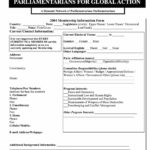 PGA Membership Form (2004) (English)
