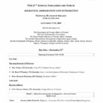 Agenda: PGA 27th Annual Parliamentary Forum - Migration, Immigration and Integration