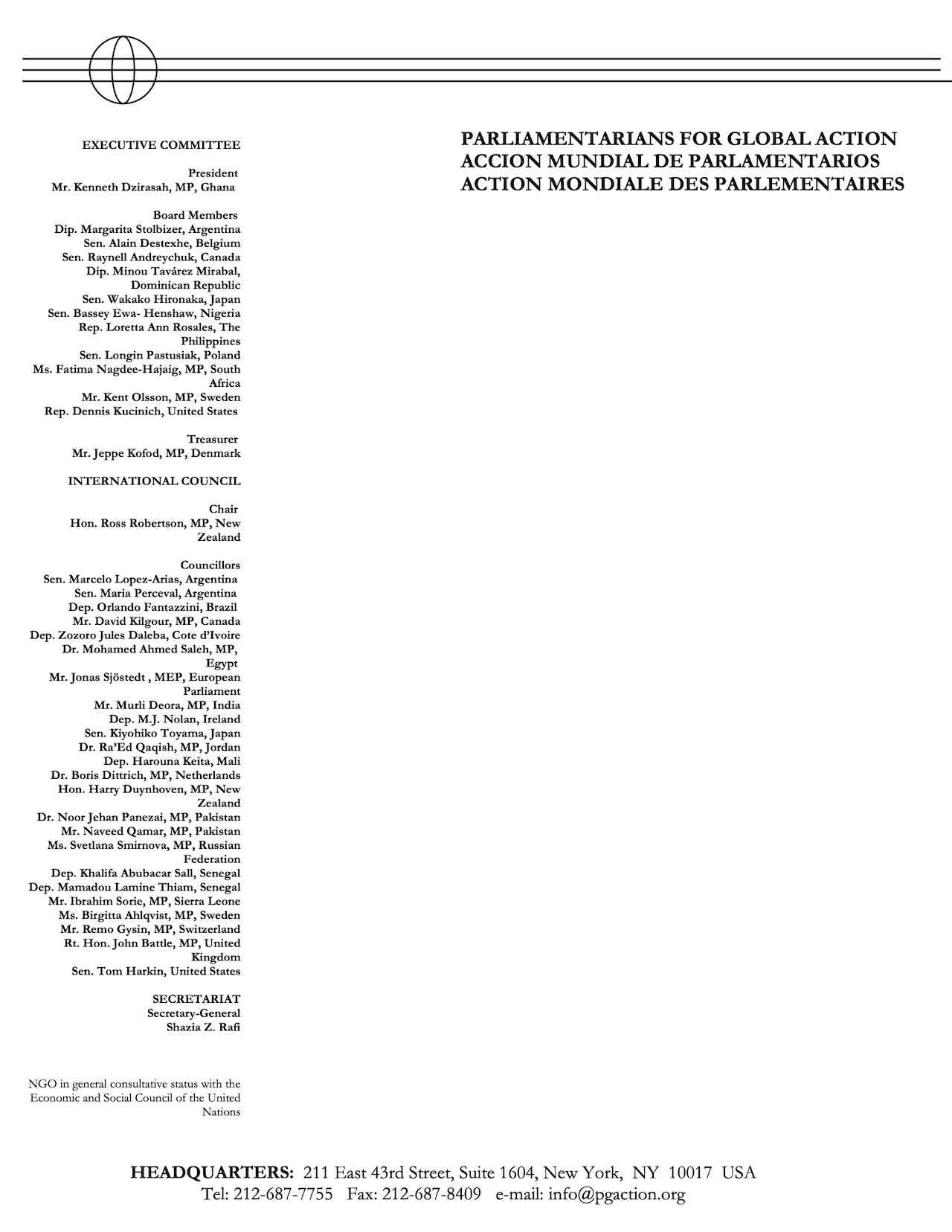 PGA Letterhead (2005)