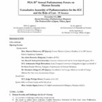 Agenda: PGA 28th Annual Parliamentary Forum on Human Security