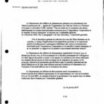 Le Département des affaires de désarmementprésente ses compliments