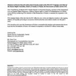 Statement of Senator Raynell Andreychuk (Canada)
