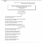 List of Participants: Mission of Parliamentarians from Chile to the ICC