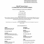 List of Participants: PGA 29th Annual Forum in Collaboration with the Senate of Nigeria