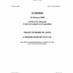 Agenda: Assemblée Parlementaire Paritaire (Mar. 2008)