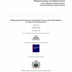 Agenda: Enhancing Good Governance and the Rule of Law in the Pacific Islands