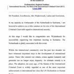 Speech: H.E. Ms. M.W.J.A. Tanya van Gool