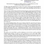 The Cook Islands Becomes the 108th State Party to the Rome Statute of the International Criminal Court (ICC)