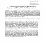 PGA Announces Recipients of 13th Annual Defender of Democracy Awards