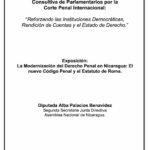 Speech: Desafíos para la ratificación del Estatuto de Roma en Centroamérica: caso Nicaragua