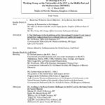 Agenda: Working Group on the Universality of the ICC in the Middle East and the Mediterranean (MEMED) (Mar. 2009)