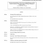 Agenda: PGA Roundtable Briefing on Small Arms and Light Weapons and The Initiative towards an Arms Trade Treaty: Continuing Challenges for Parliamentarians (Jun. 2009)