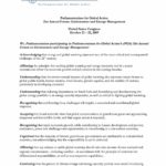 Declaration: 31st Annual Forum: Environment and Energy Management