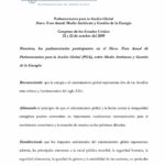Declaración: 31avo. Foro Anual: Medio Ambiente y Gestión de la Energía