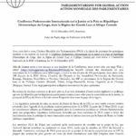 Conférence Parlementaire Internationale sur la Justice et la Paix (Dec. 2009)