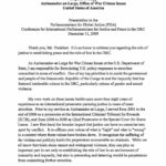 Speech by Ambassador Stephen Rapp, US Ambassador-at-large for war crimes issues