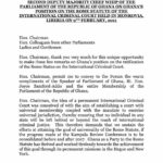 Remarks by Hon. George Kuntu Blankson