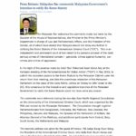 Malaysian Bar commends Malaysian Government’s intention to ratify the Rome Statute