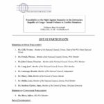 List of Participants: Roundtable on the Fight Against Impunity in the Democratic Republic of Congo - Sexual Violence in Conflict Situations