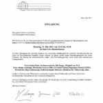 Einladung: einem gemeinsamen Treffen der parlamentarischen Gruppen für Menschenrechte und Kairo+