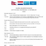 Agenda: PGA Nepal Parliamentary Delegation Visit to The Hague, Netherlands