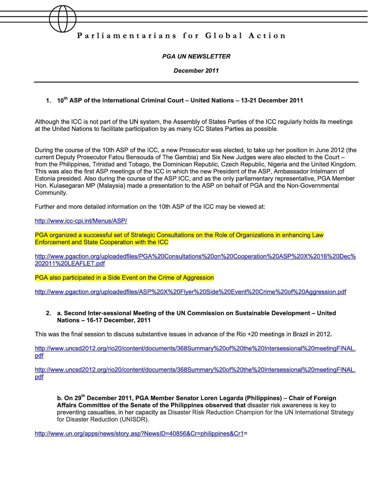 The Impact Of Armed Violence On Development – Issues, Challenges And Parliamentary Solutions