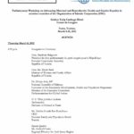 Agenda: Parliamentary Workshop on Advancing Maternal and Reproductive Health and Gender Equality in member countries of the Organization of Islamic Cooperation (OIC)