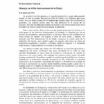 El Secretario General: Mensaje en el Día Internacional de la Mujer
