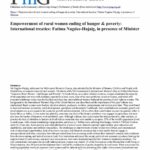 Empowerment of rural women ending of hunger & poverty: International treaties: Fatima Nagdee-Hajaig, in presence of Minister
