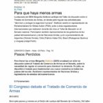 Para que haya menos armas