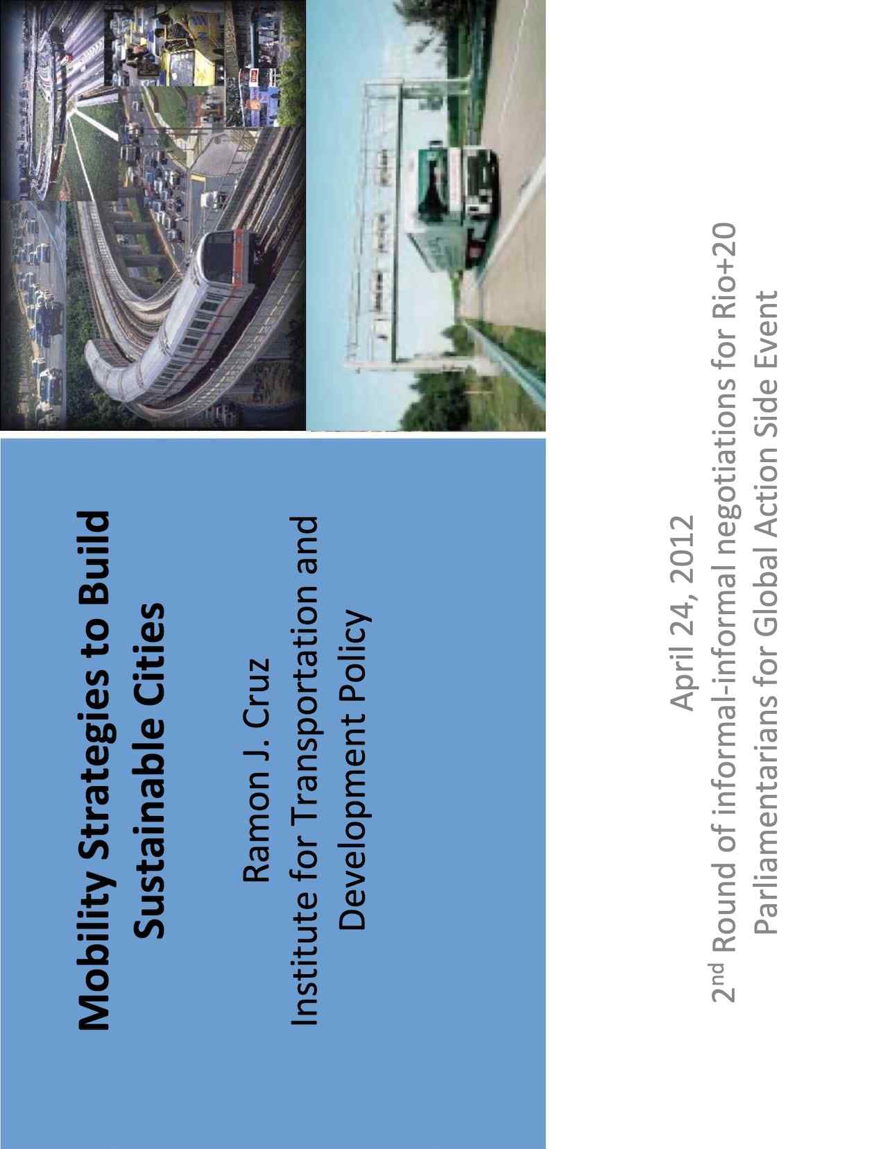 Mobility Strategies to Build Sustainable Cities