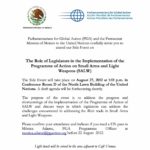 Invitation: Side Event on The Role of Legislators in the Implementation of the Programme of Action on SALW