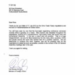 Letter of Hon. Murrary McCully to Ross Robertson (Sep. 2012)