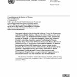 57th CSW: Statement