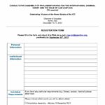 Registration Form: CAP-ICC, 7th Session (2012)