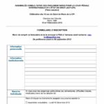 Formulaire D’Inscription : CAP-ICC, 7eme session
