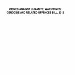 Crimes Against Humanity, War Crimes, Genocide and Related Offences Bill (2012)