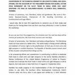 Introductory Statement by Honourable Evelyn Nawases-Taeyele