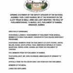 Opening Statement by the Deputy Speaker of the National Assembly Hon. Loide Kasingo