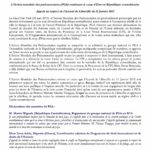 L’Action mondiale des parlementaires (PGA) condamne le coup d'Etat en République centrafricaine