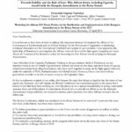 Towards Stability and the Rule of Law: Why African States, including Uganda, should ratify the Kampala Amendments to the Rome Statute